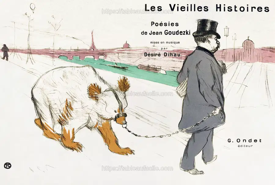 Les Vielles Histoires (1893) Henri de Toulouse–Lautrec apercu