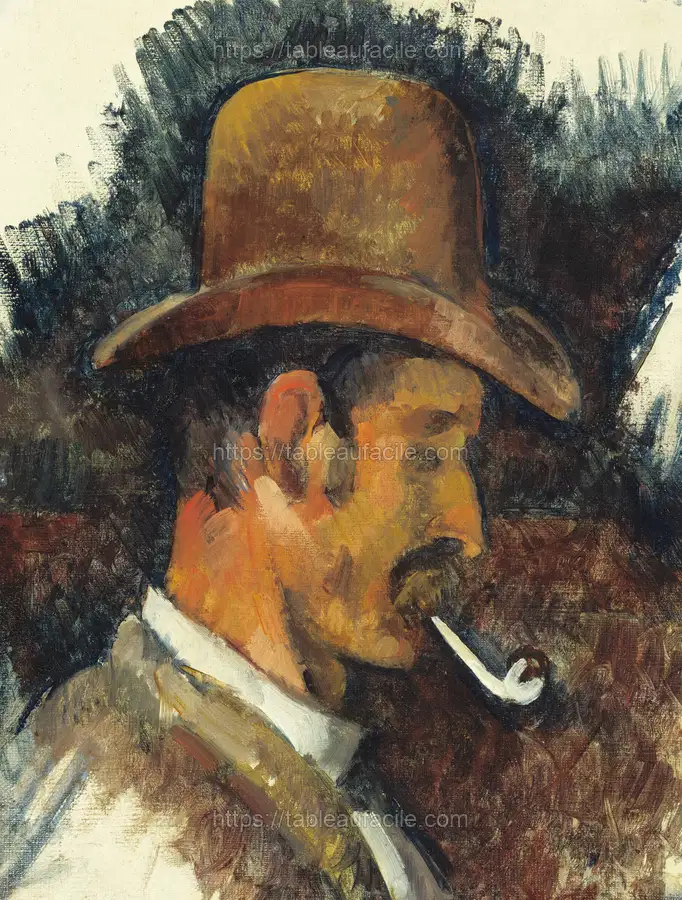 Man with Pipe (ca. 1892–1896) by Paul Cézanne apercu