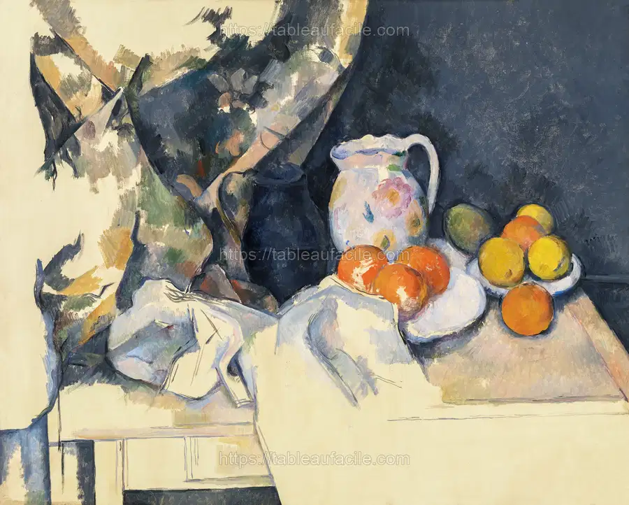 Paul Cézanne_s Curtain and Fruit (1898) apercu