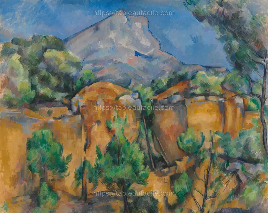 Paul Cézanne_s La Montagne Sainte-Victoire vue de la carrière Bibémus apercu