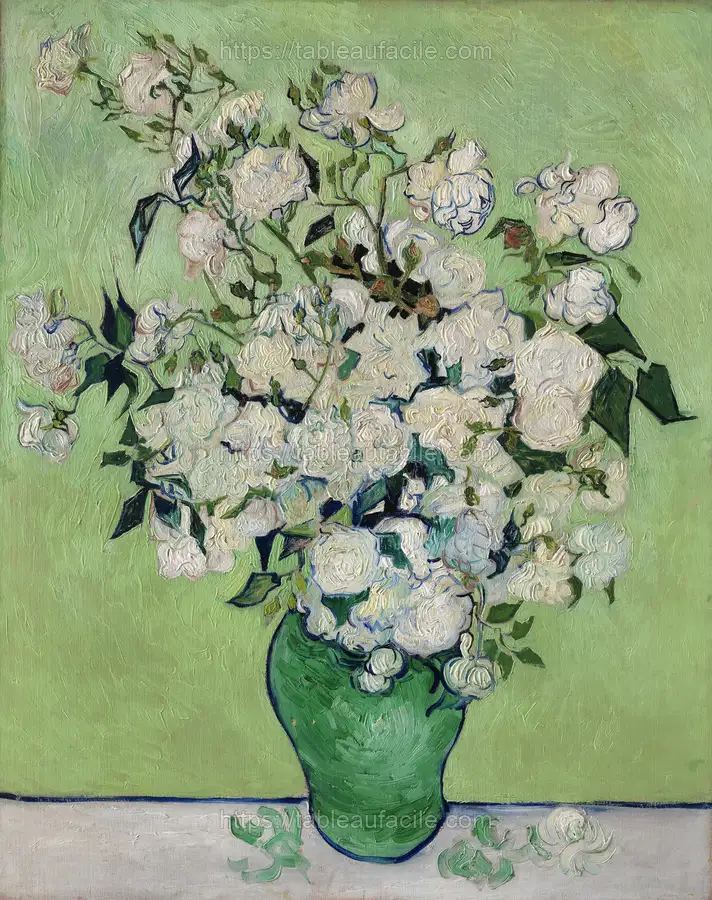 Roses (1890) by Vincent Van Gogh 2 apercu