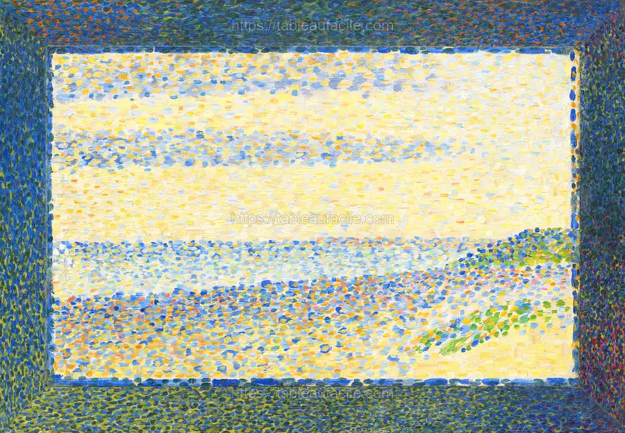 Seascape (Gravelines) (1890) by Georges Seurat apercu