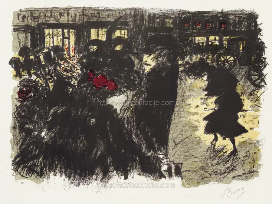 Some Aspects of Life in Paris, 7 The Square in the Evening (1898)  Pierre Bonnard apercu