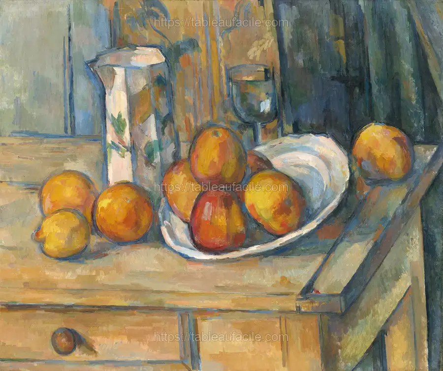 Still Life with Milk Jug and Fruit (ca. 1900) by Paul Cézanne apercu