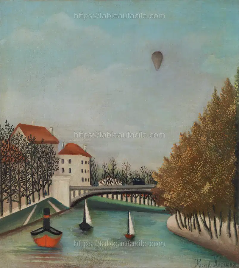 Study for View of the Pont de Sèvres (Esquisse pour Vue du Pont de Sèvres) (1908) by Henri Rousseau apercu