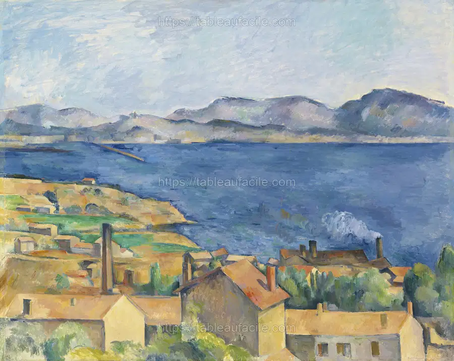 The Bay of Marseille, Seen from L’Estaque (ca. 1885) by Paul Cézanne apercu