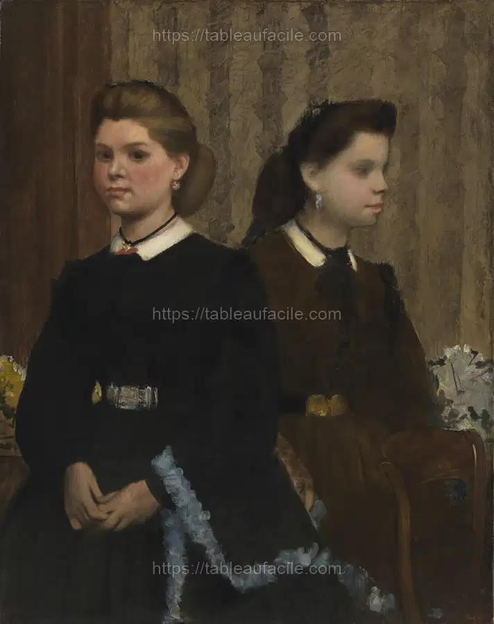 The Bellelli Sisters (Giovanna and Giuliana Bellelli) by Edgar Degas apercu