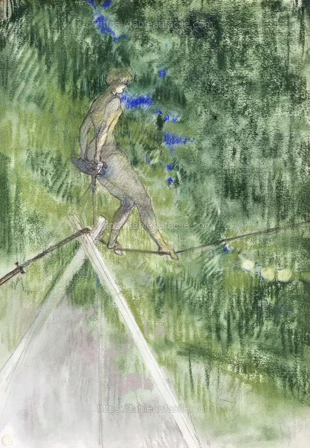 The Rope Dancer painting by Henri de Toulouse–Lautrec apercu