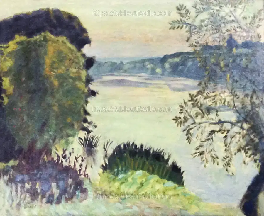 The Seine at Vernon (1925) Pierre Bonnard apercu