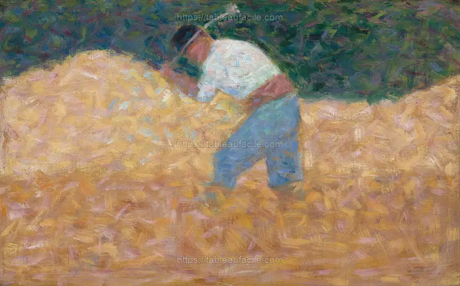 The Stone Breaker (ca. 1882) by Georges Seurat apercu