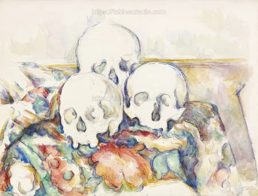 The Three Skulls (ca. 1902–1906) by Paul Cézanne apercu