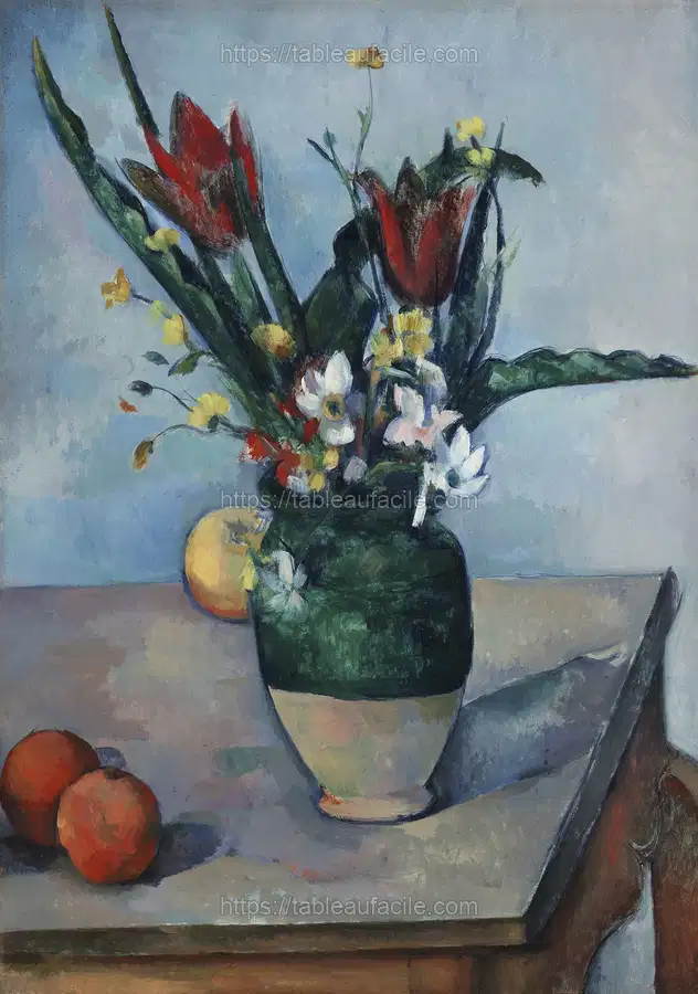 The Vase of Tulips (ca. 1890) by Paul Cézanne apercu