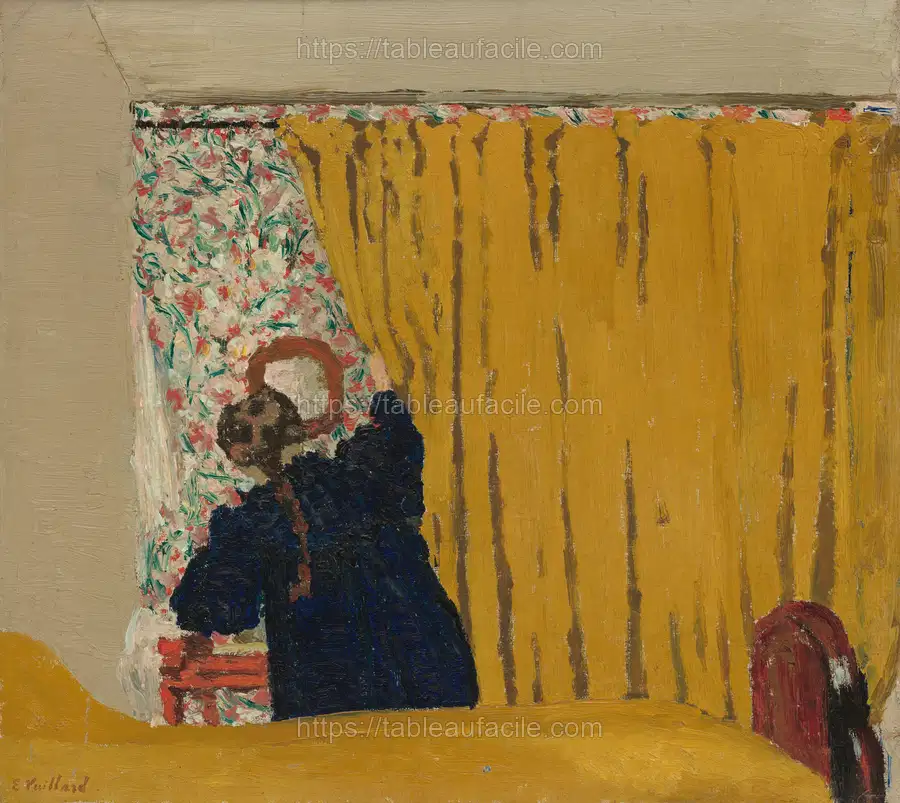 The Yellow Curtain (ca. 1893) by Edouard Vuillard. apercu