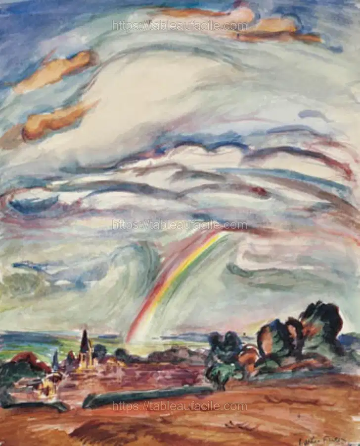 The rainbow.Montiullier by Othon Friesz apercu
