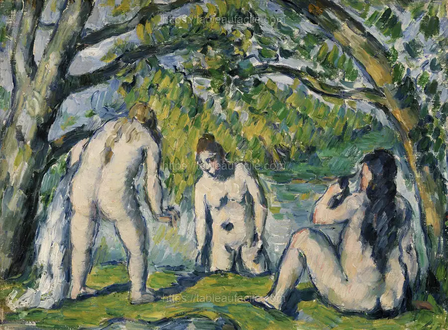 Three Bathers (Trois baigneuses) (ca. 1876–1877) by Paul Cézanne apercu