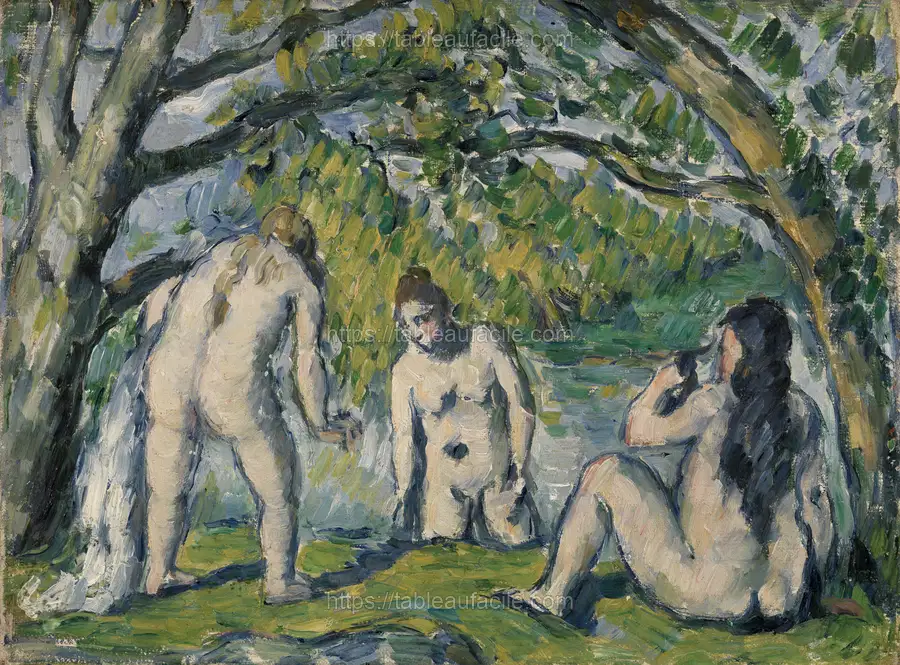Three Bathers (Trois baigneuses) by Paul Cézanne apercu
