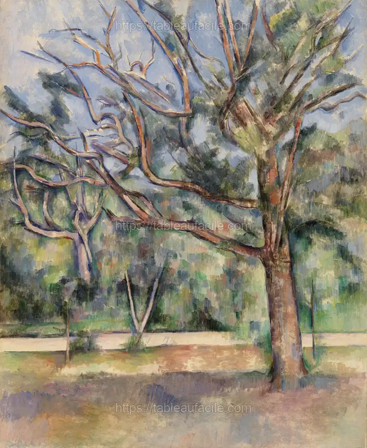 Trees and Road (Arbres et route) (1890) by Paul Cézanne apercu