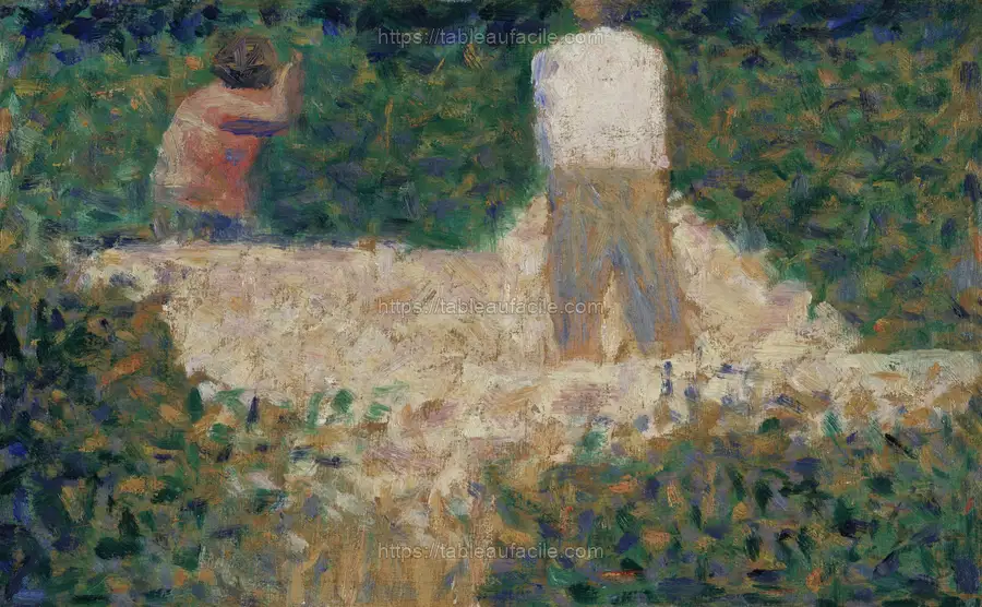 Two Stonebreakers (ca. 1881) by Georges Seurat apercu