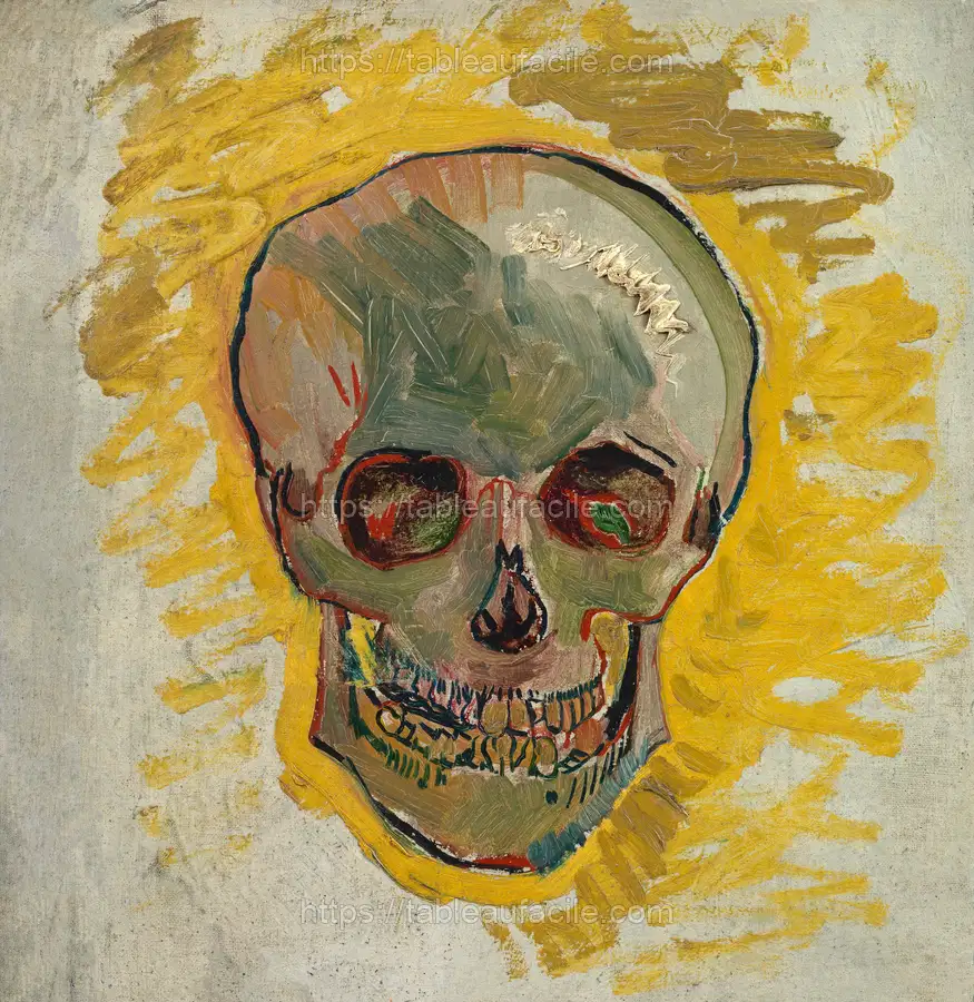 Van Gogh_s Skull (1887) expressionism painting apercu