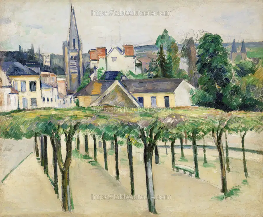Village Square (Place de village) (ca.1881) by Paul Cézanne apercu