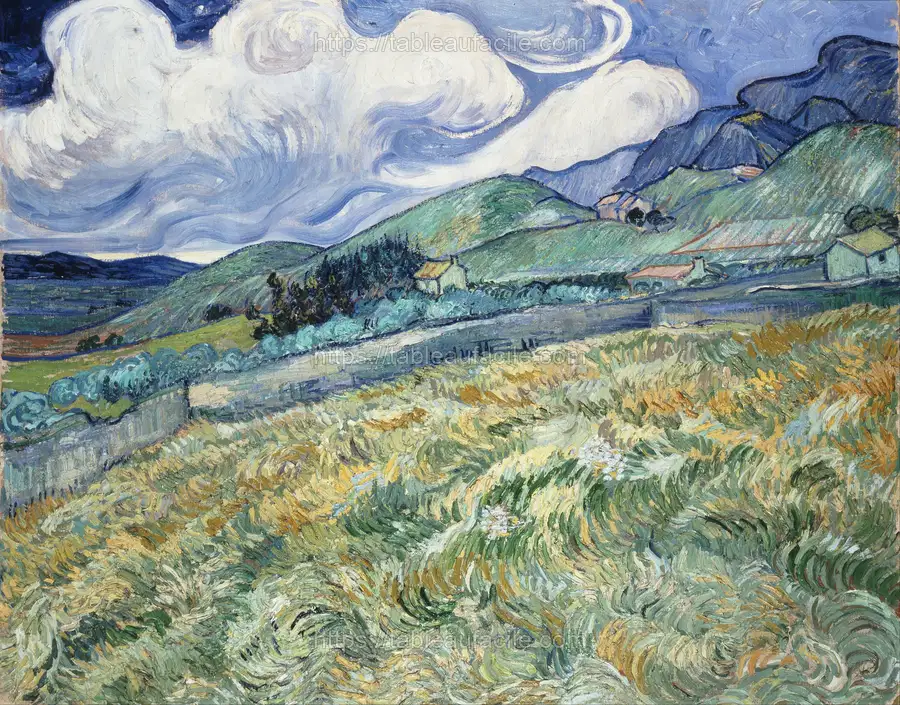 Vincent van Gogh - Landscape from Saint-Rémy apercu