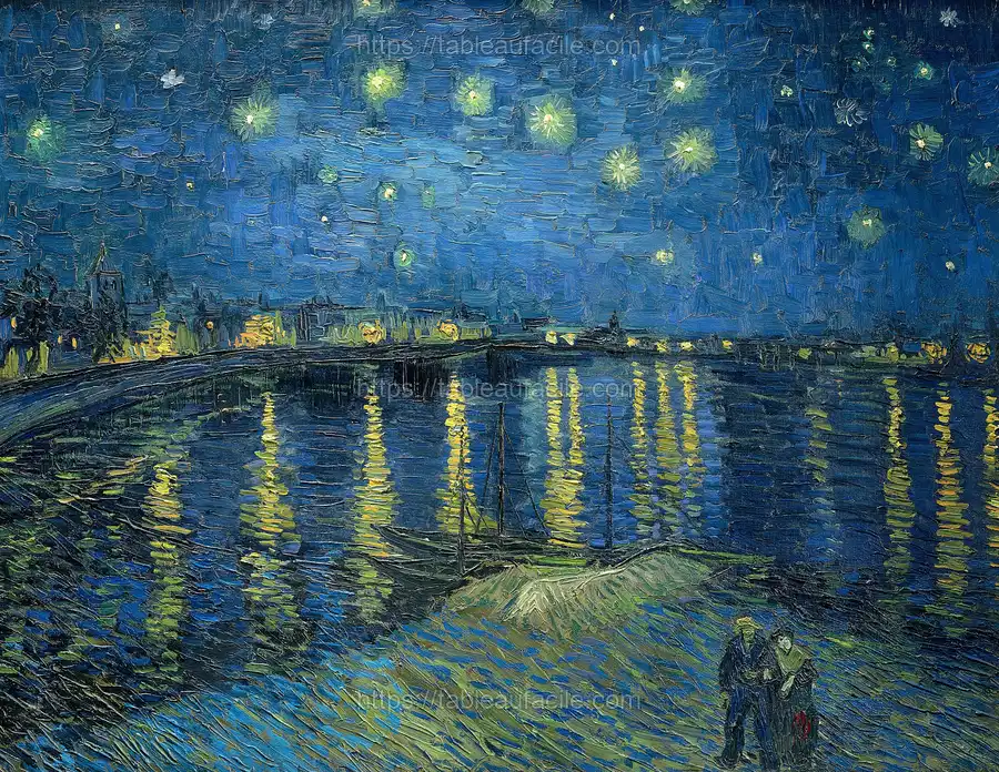 Vincent van Gogh_s Starry Night Over the Rhône (1888) apercu