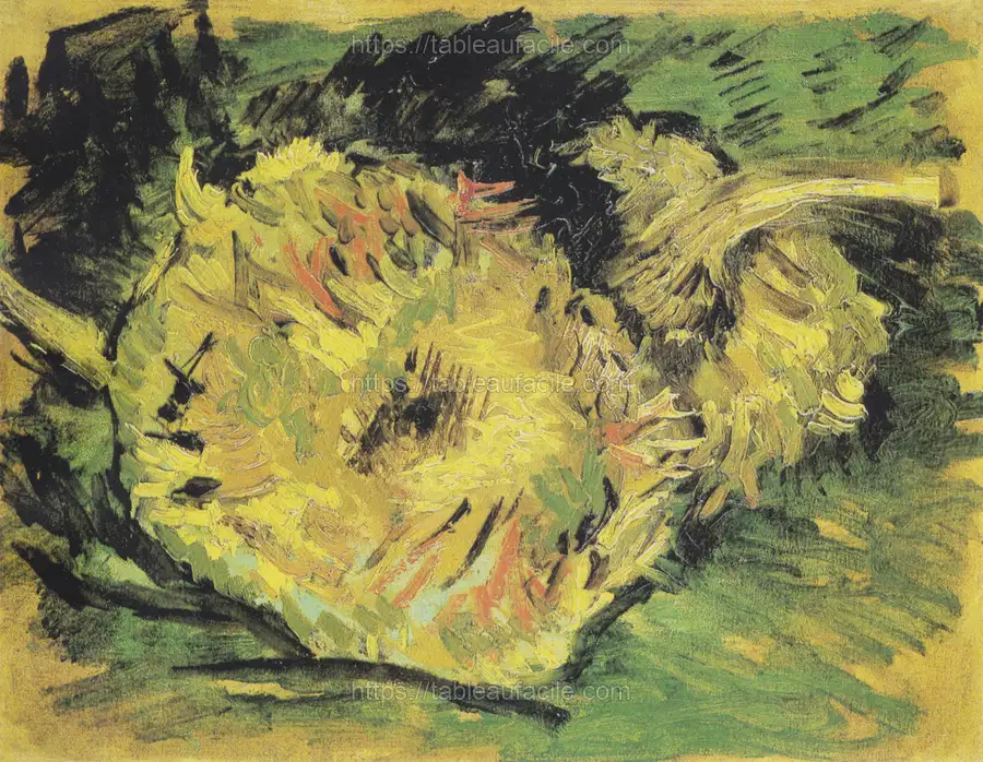 Vincent van Gogh_s Two Cut Sunflowers (1887) 2 apercu