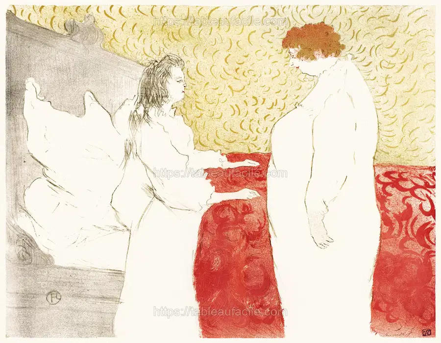 Woman in Bed, Profile (Femme au lit, profil) (1896)  Henri de Toulouse–Lautrec apercu
