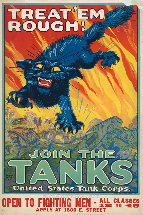 Treat ’em rough – Join the tanks United States Tank Corps (1917) apercu