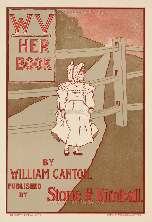 WV, her book by William Canton (ca. 1890–1920) apercu