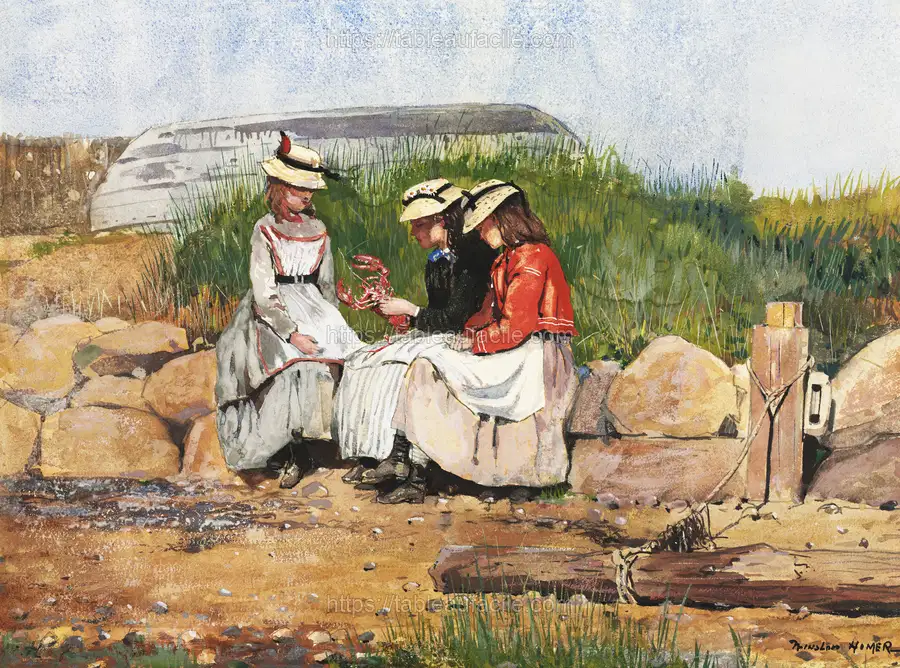 A Fisherman_s Daughter (1873) by Winslow Homer apercu