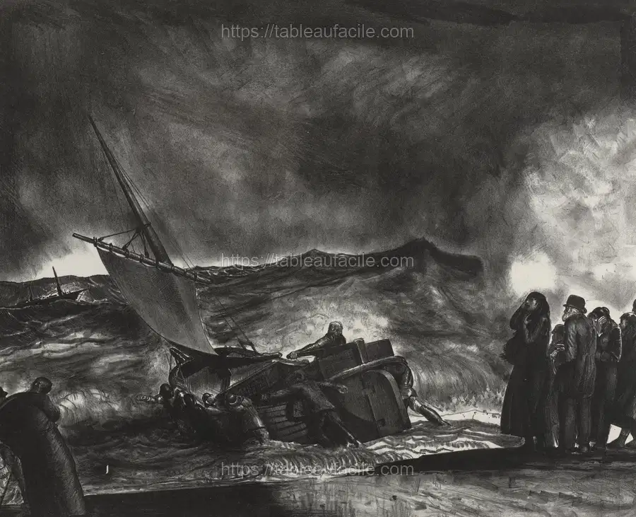 Allan Donn puts to sea (1923)  by George Wesley Bellows apercu