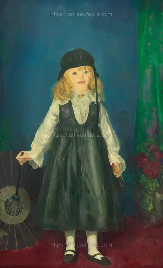 Anne with a Japanese Parasol (1917) by George Bellow apercu