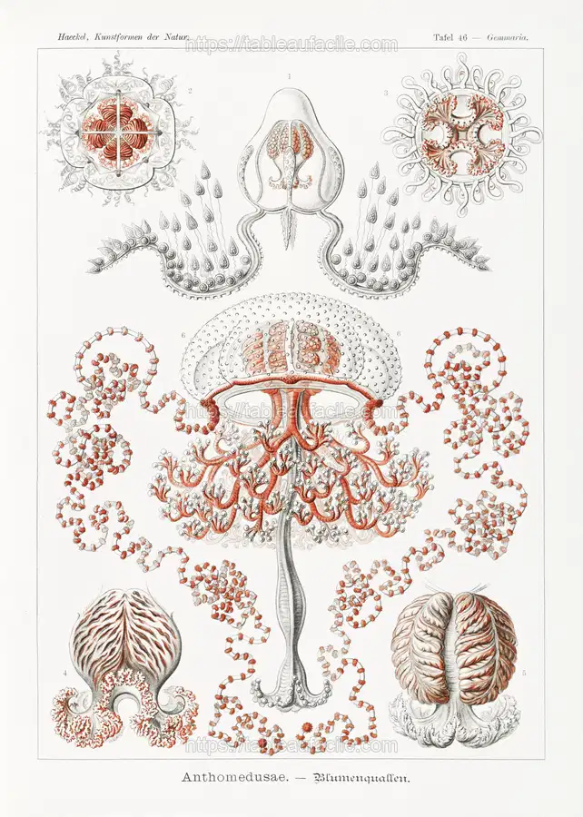 Anthomedusae–Blumenquallen from Kunstformen der Natur (1904) by Ernst Haeckel apercu