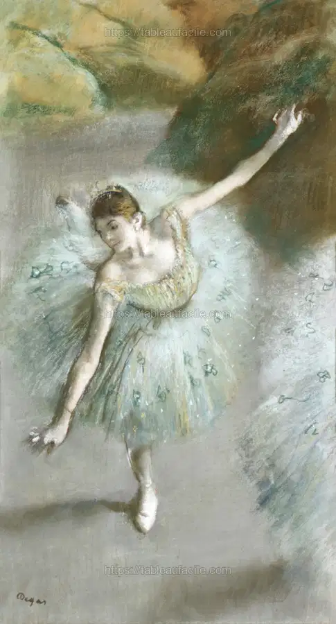 Dancer in Green (ca. 1883)  by Edgar Degas apercu