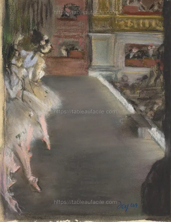 Dancers at the old Opera House (ca. 1877) by Edgar Degas apercu