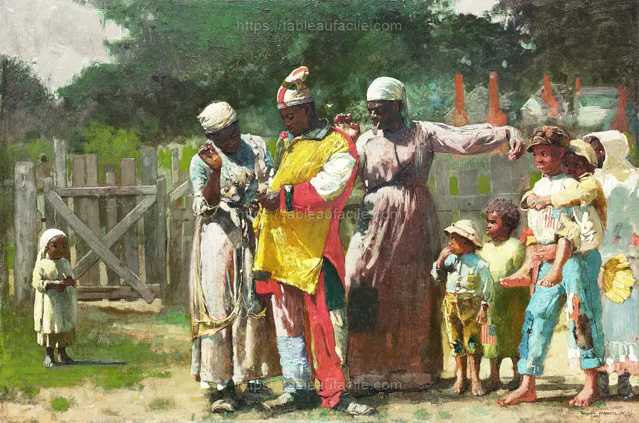 Dressing for the Carnival (1877) by Winslow Homer apercu