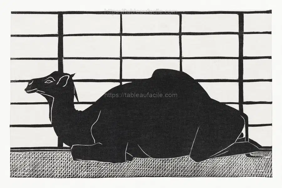 Dromedary (Dromedaris) (1912)  by Samuel Jessurun de Mesquita apercu