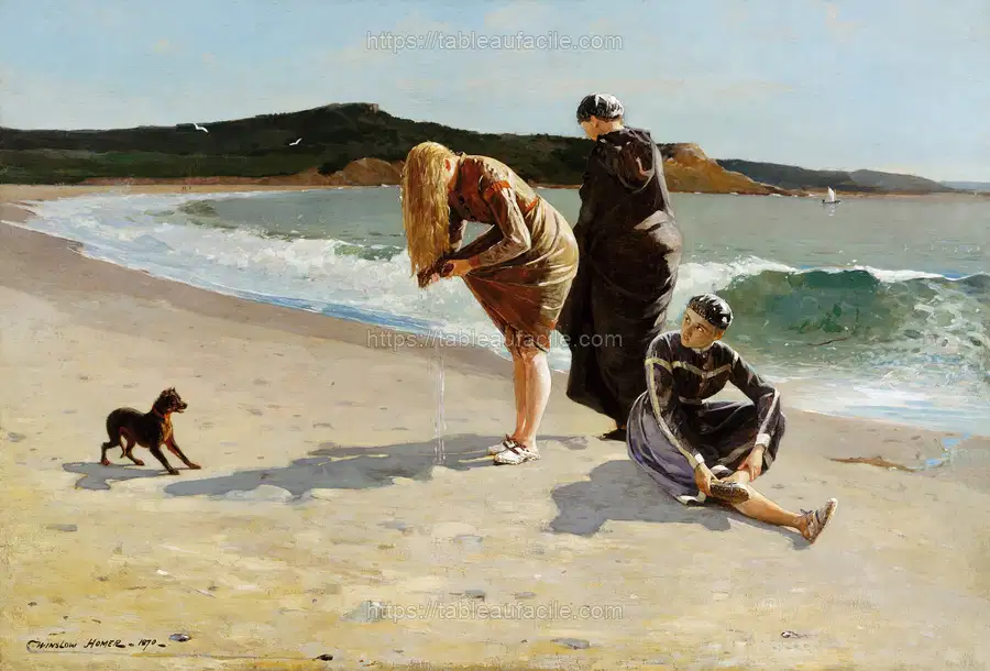 Eagle Head, Manchester, Massachusetts (High Tide) (1870) by Winslow Homer apercu