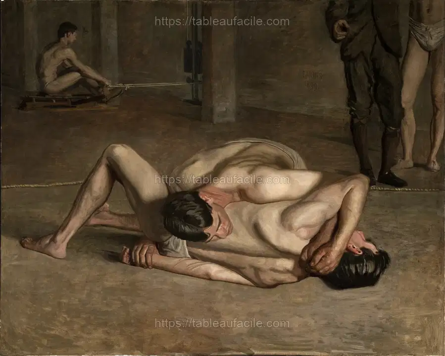 Eakins, Thomas - Wrestlers 1899 apercu