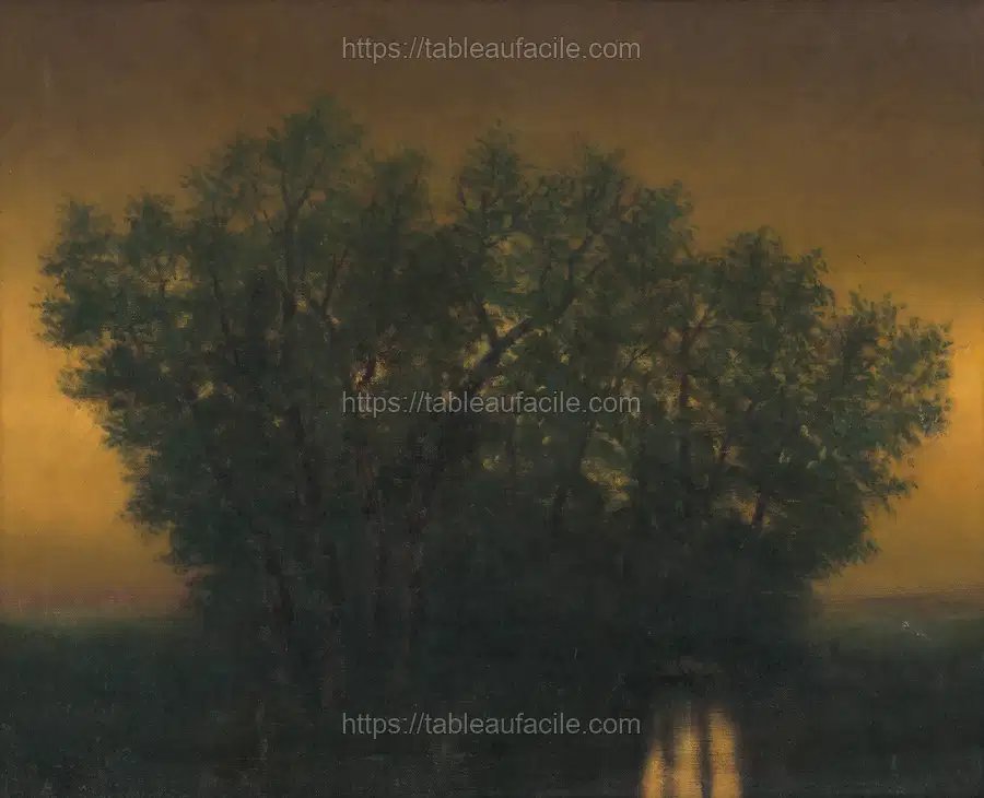 Early evening by Ladislav Mednyánszky apercu