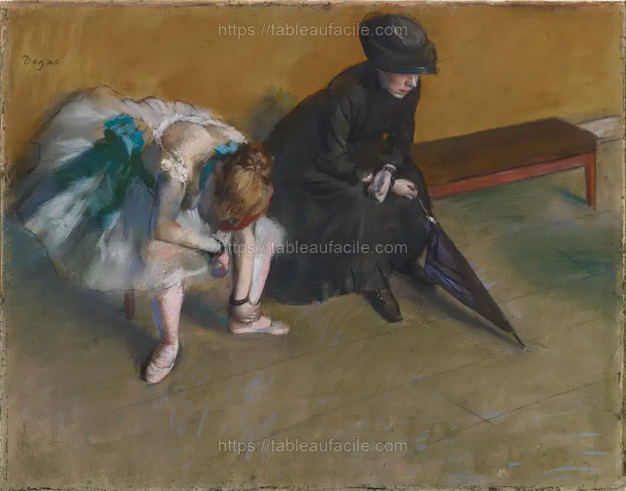 Edgar Degas - Waiting apercu