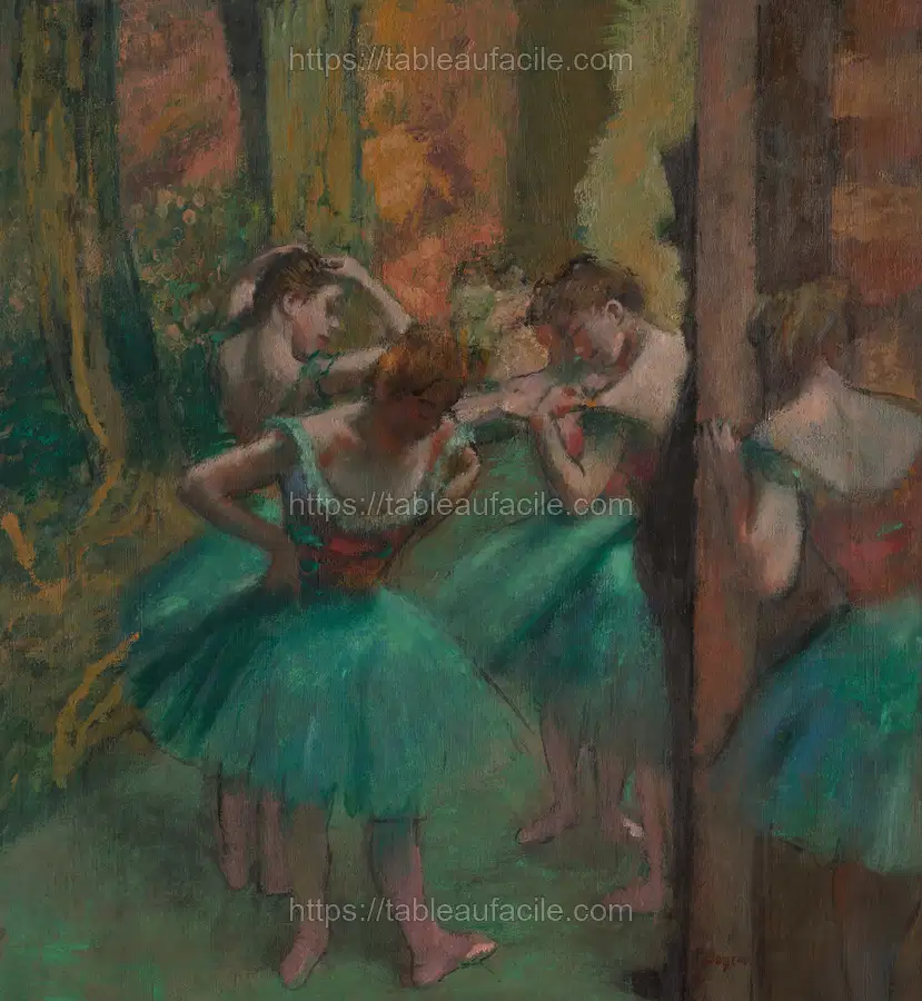 Edgar Degas_s Dancers, Pink and Green by Edgar Degas apercu