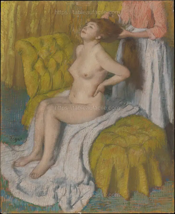 Edgar Degas_s Woman Having Her Hair Combed by Edgar Degas apercu