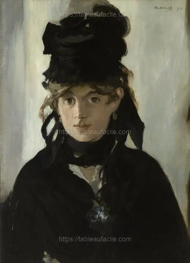 Edouard Manet - Berthe Morisot With a Bouquet of Violets apercu