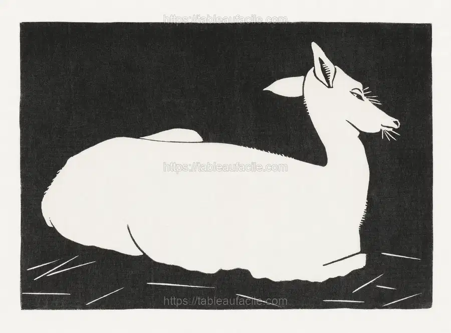Haart (Hert) (c.1912) by Samuel Jessurun de Mesquita apercu
