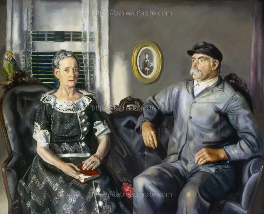 Mr. and Mrs. Phillip Wase (1924) by George Wesley Bellows apercu