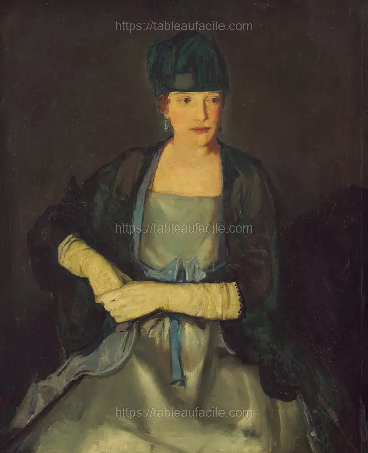 Mrs. Chester Dale (1919) by George Bellows apercu