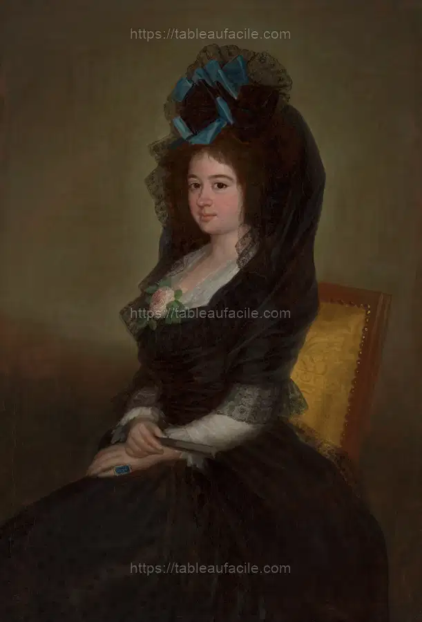 Narcisa Barañana de Goicoechea attributed to Francisco de Goya apercu