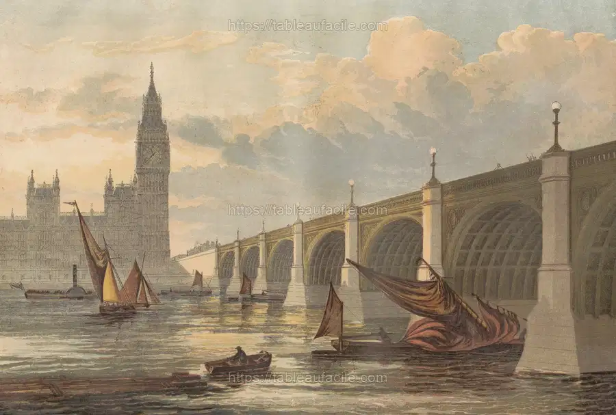 New Westminster Bridge, Designed by P. N. Page apercu